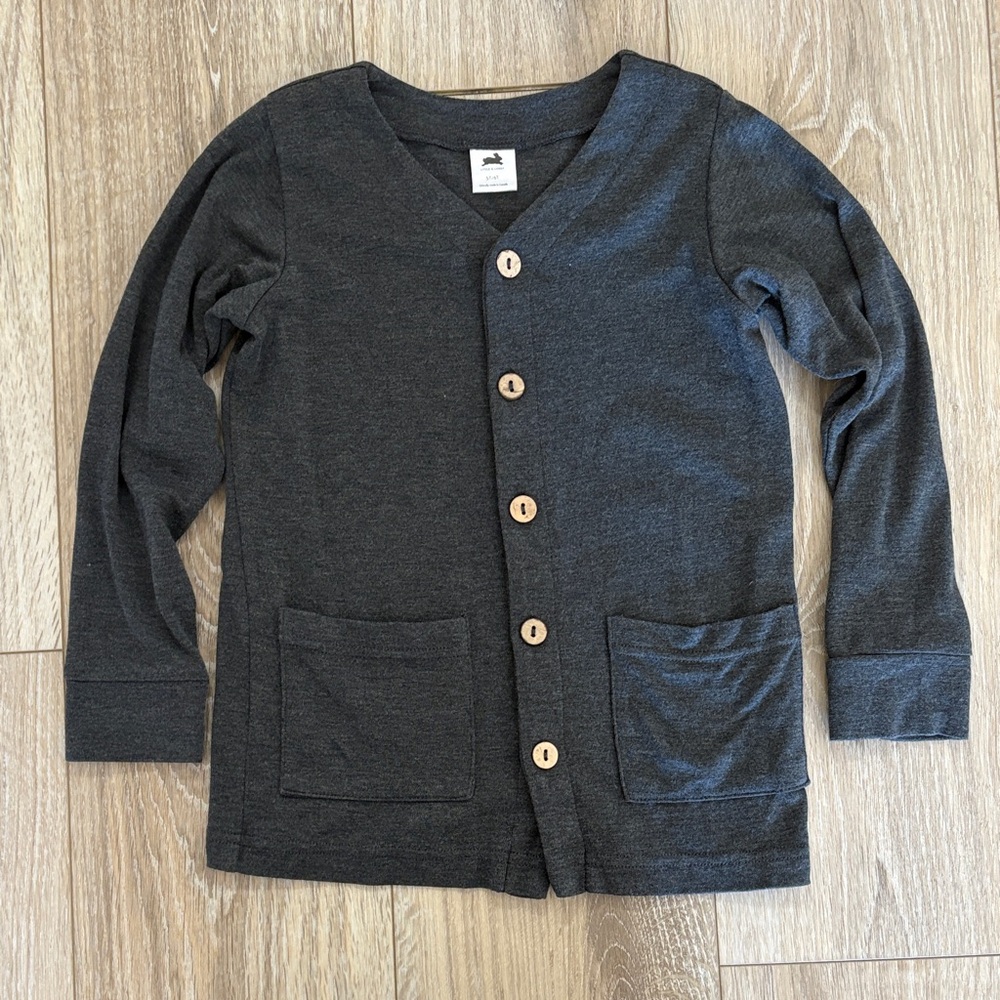 Little & Lively grey cardigan - 5/6T